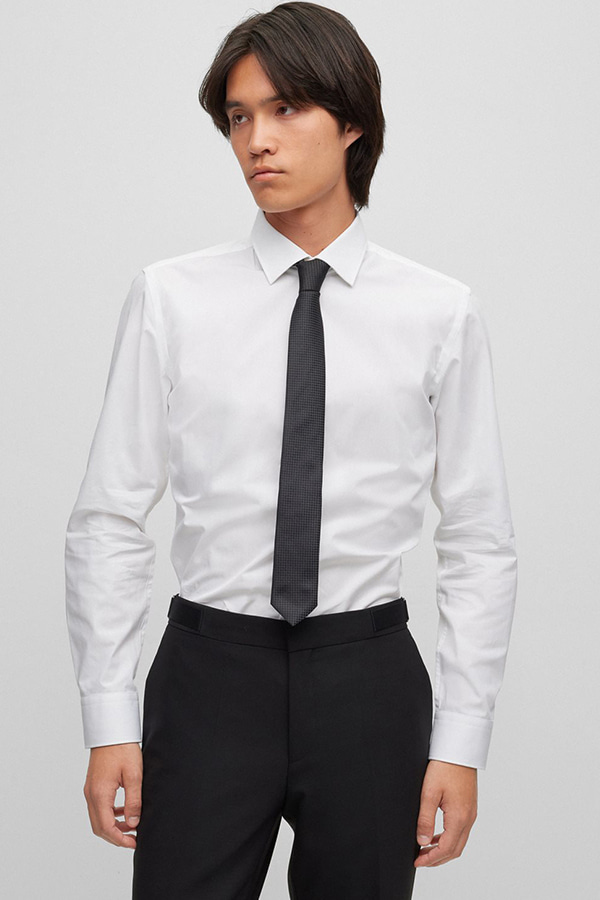 ΓΡΑΒΑΤΑ HUGO - 001 ΜΑΥΡΟ